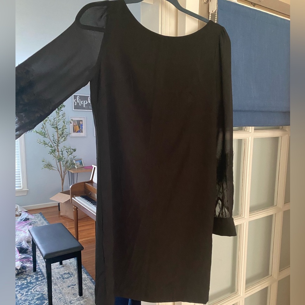 Ann Taylor Black Shift Dress size 2